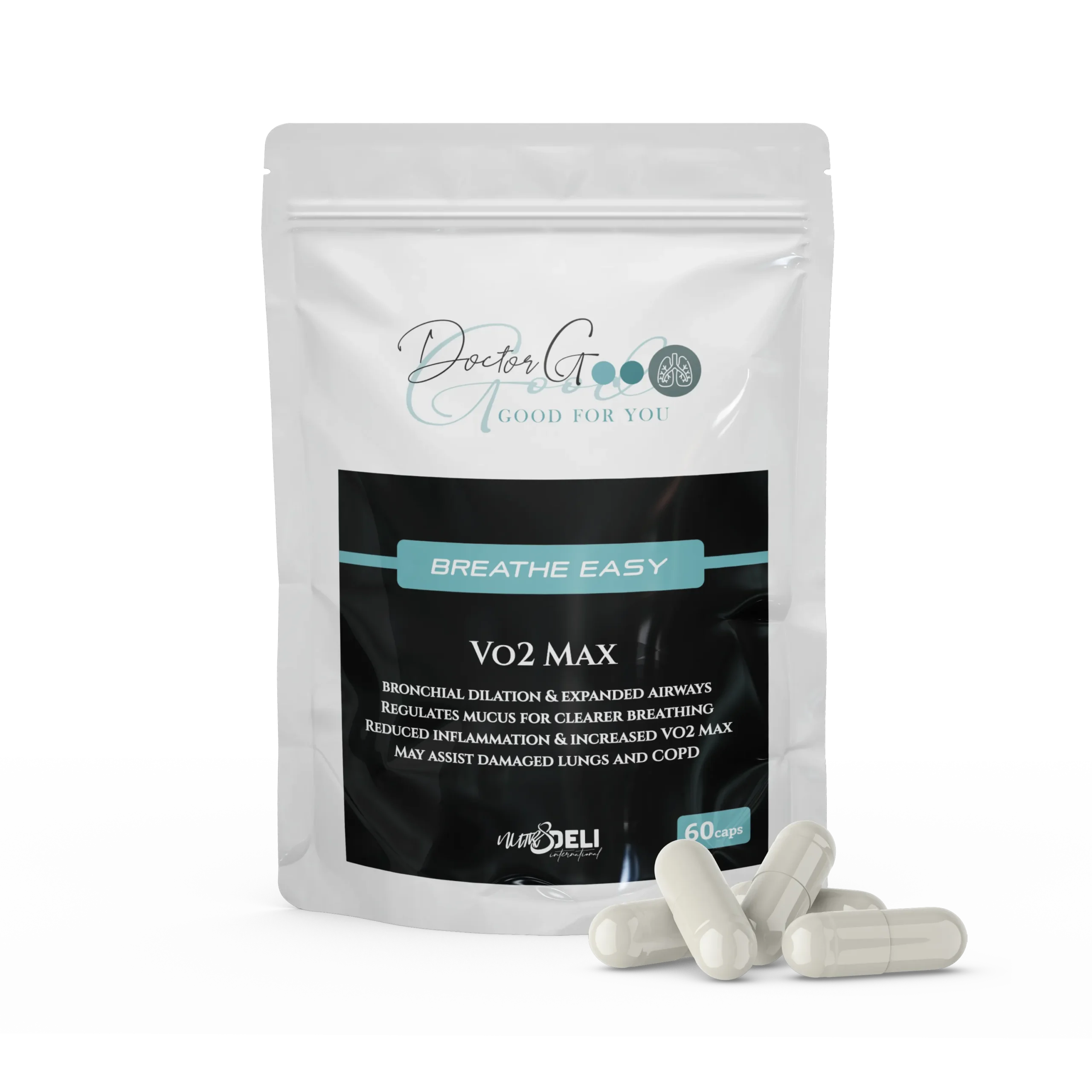 Breathe Easy front Dr G - BREATHE EASY for Vo2 maximisation and COPD relief - Athletes love it! - Image 1