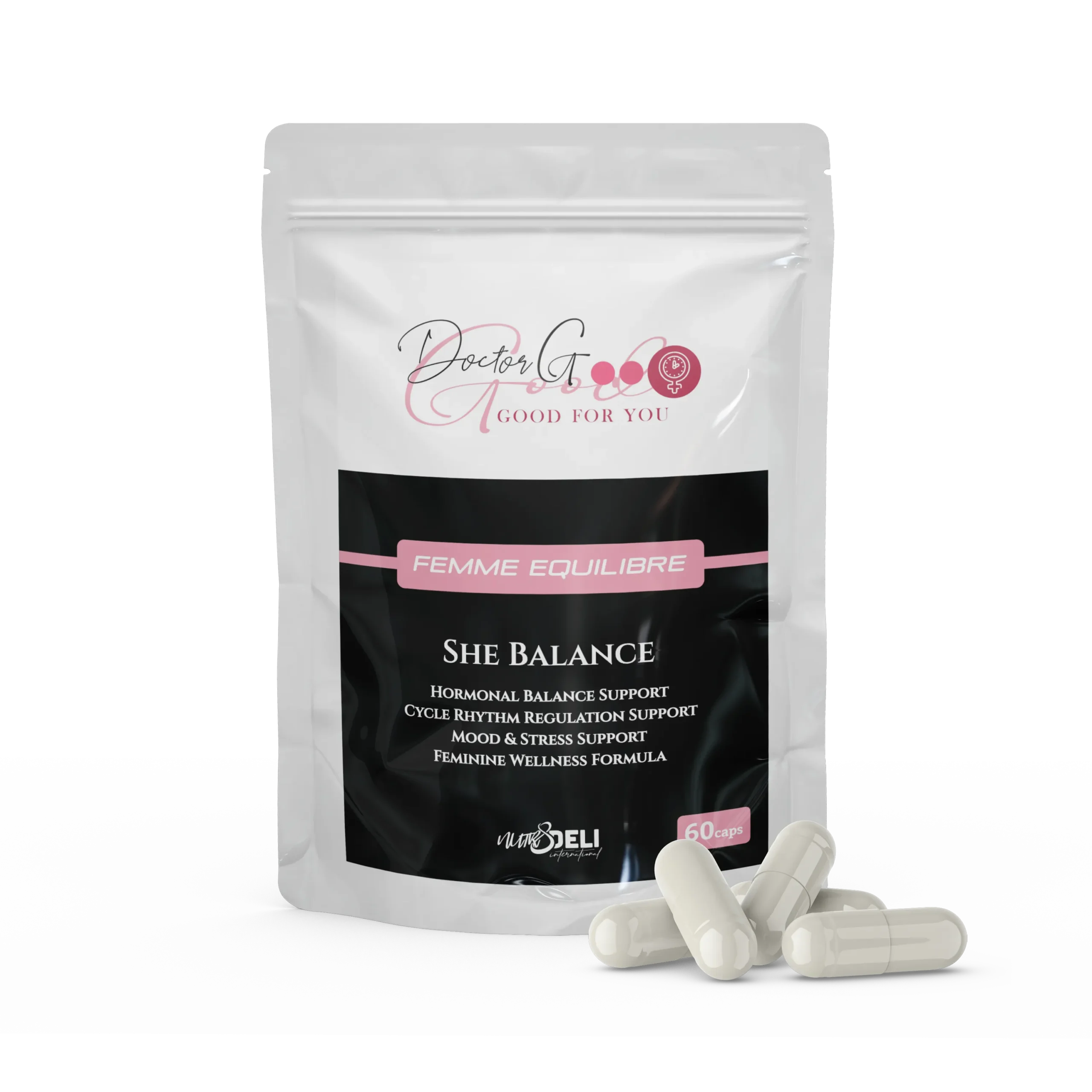 Femme Equilibre Frontv2 Dr G - FEMME EQUILIBRE menopause and PMS relief - Image 1